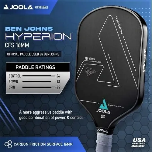JOOLA Ben Johns Hyperion CFS 16 Graphite Paddle