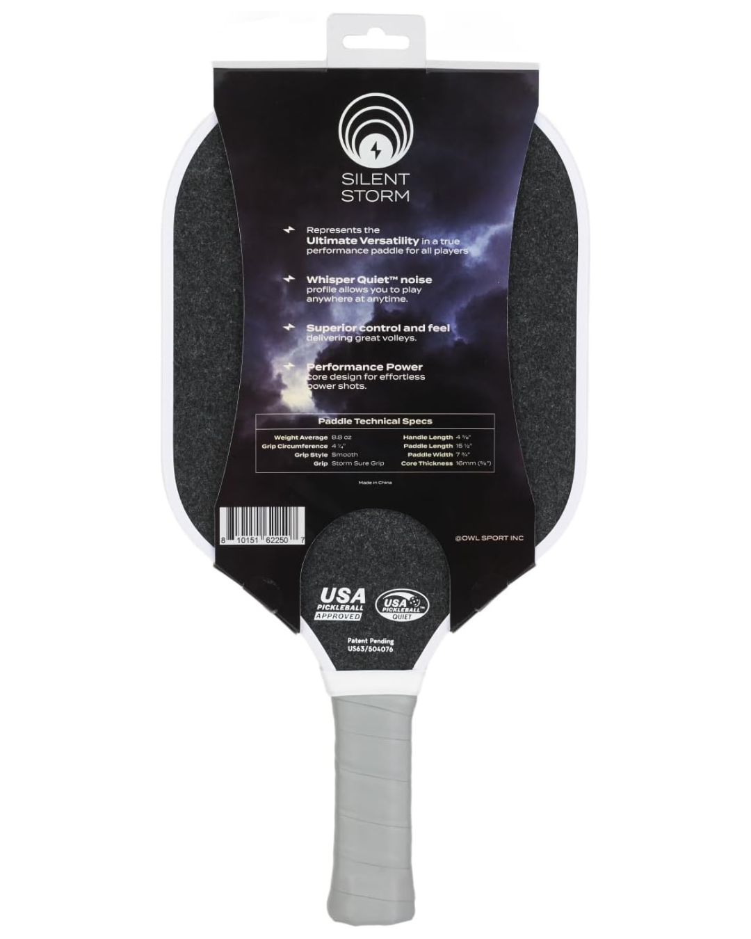 OWL Pickleball Silent Storm Paddle